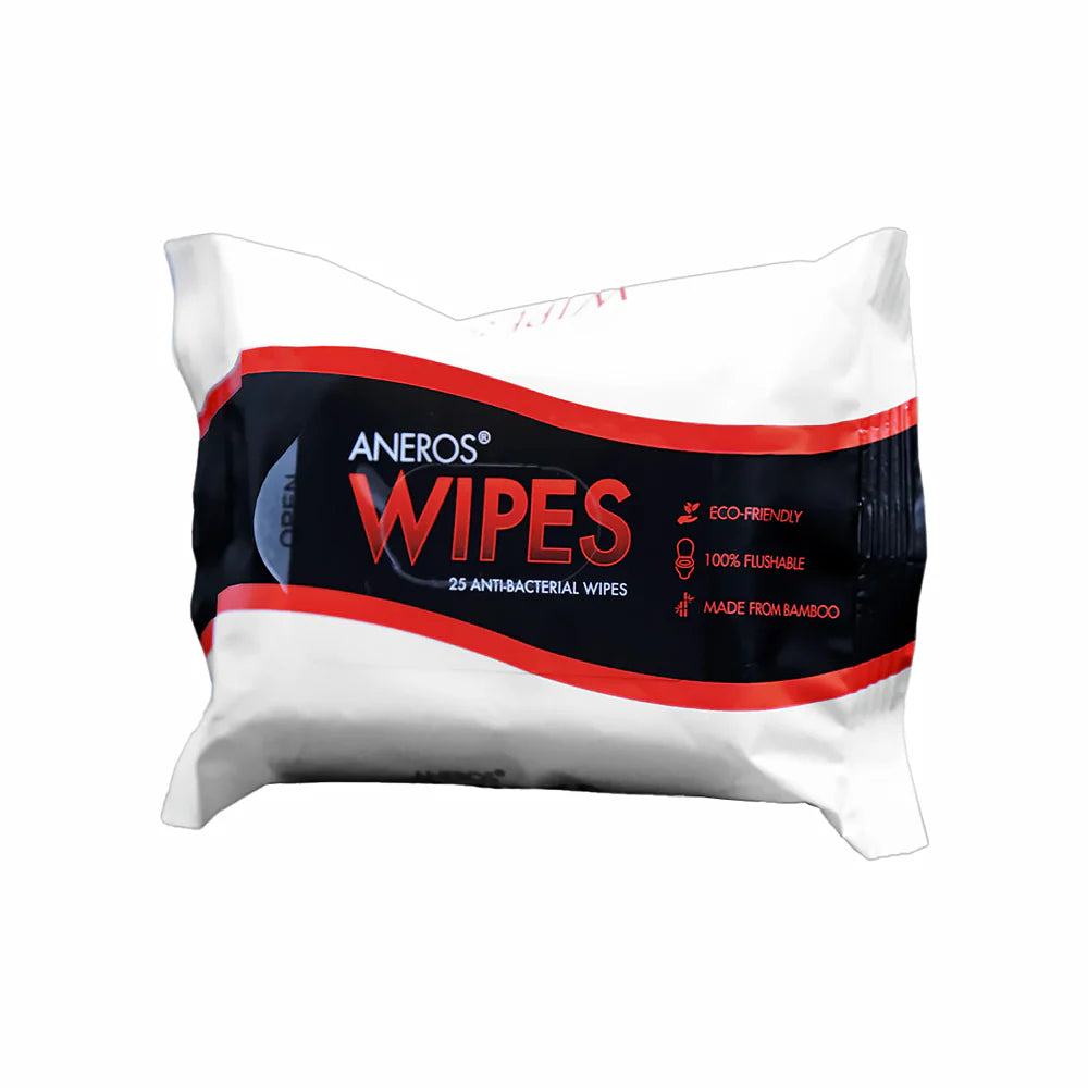 Aneros Antibacterial Toy and Body Wipes - 25 count