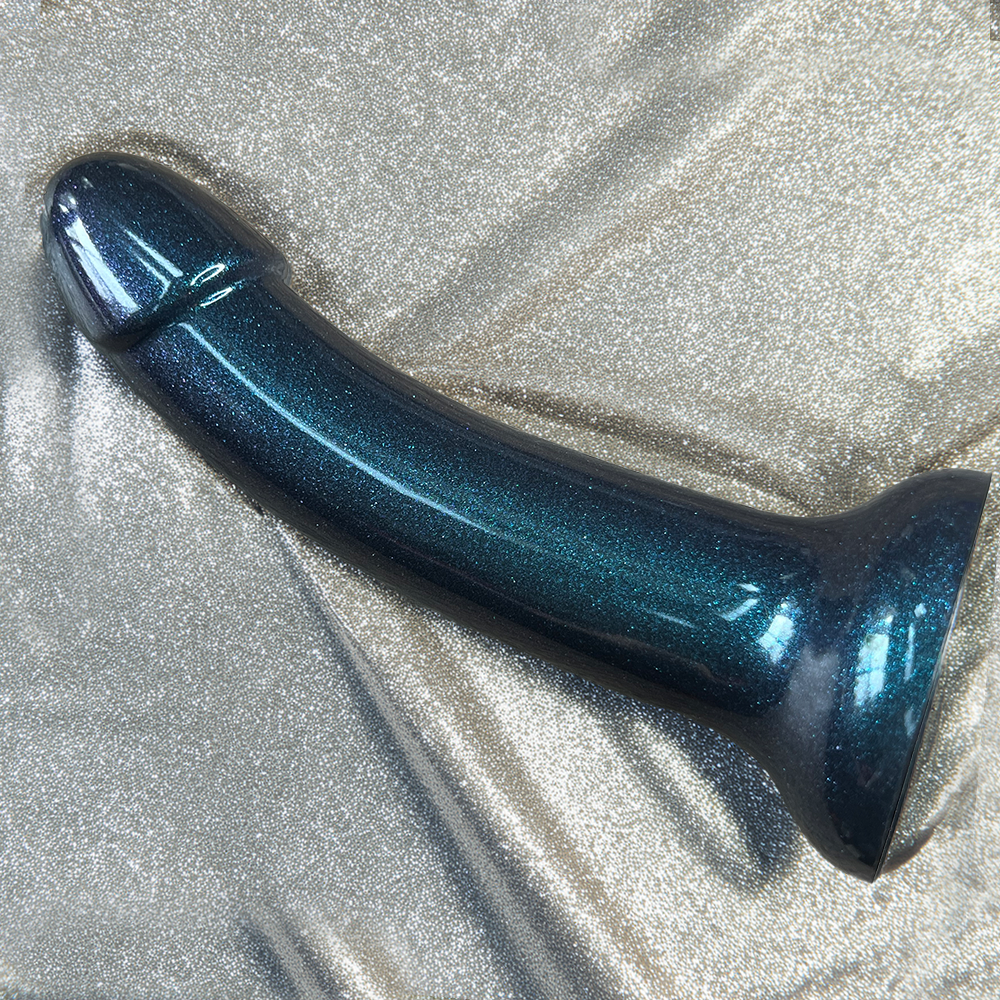 6" Sol Silicone Dildo - Aqua Noir [Small Batch: 1 of 3]