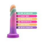 Avant Sunrise Gaze Sherbert Silicone Dildo features