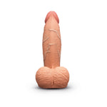 6" Slipskin Realistic Sliding Skin Silicone Dildo - Girthy - Beige