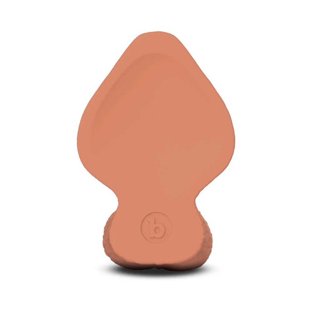 6" Slipskin Realistic Sliding Skin Silicone Dildo - Girthy - Beige