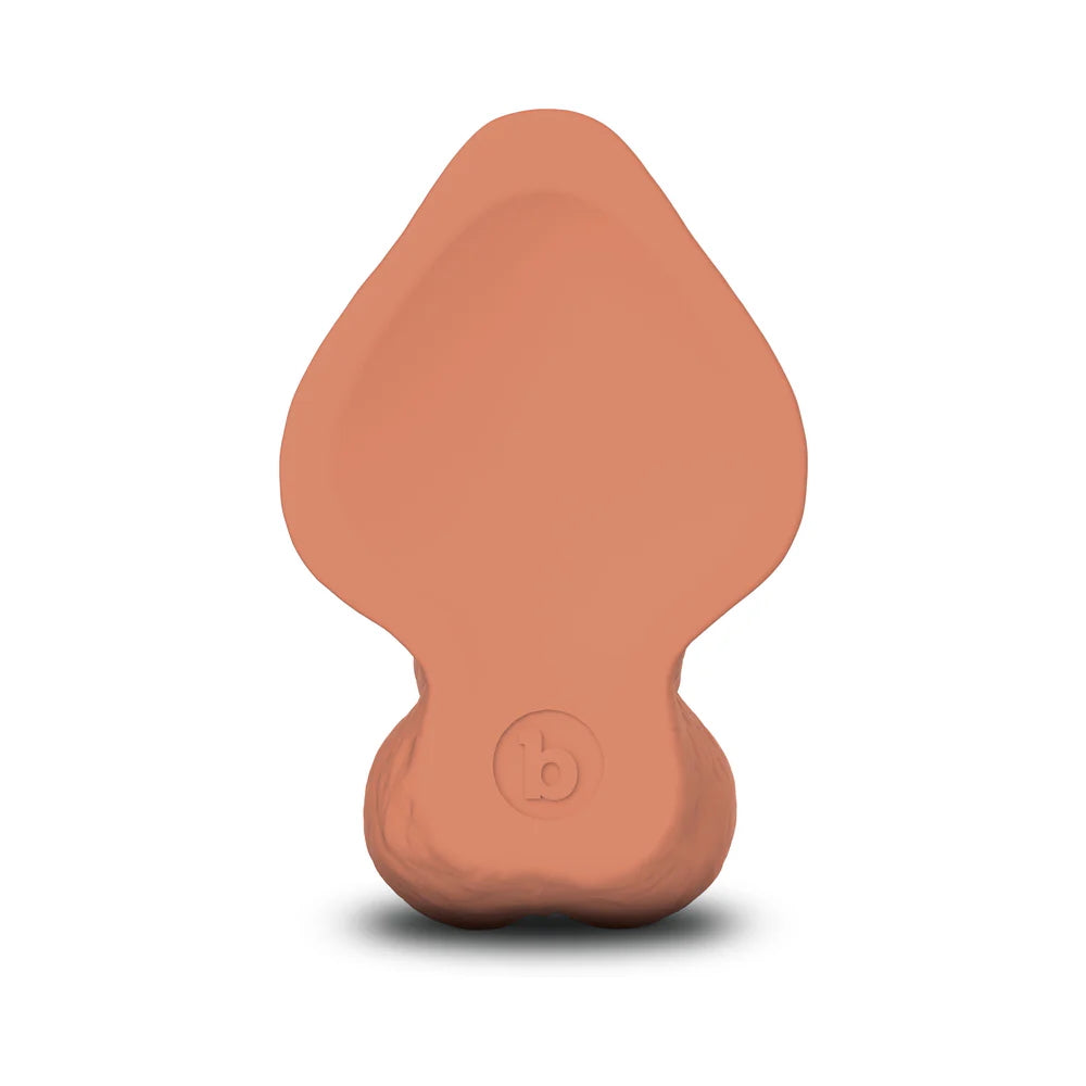 8" Slipskin Realistic Sliding Skin Silicone Dildo- Curvy - Beige