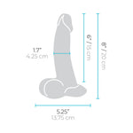 8" Slipskin Realistic Sliding Skin Silicone Dildo- Curvy - Beige