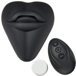 bananapants Kissi and puck vibrating black lips and tongue silicone grind dildo cushion