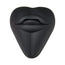 Kissi - Silicone Lips & Tongue Stimulator Dildo Cushion and Grinder - Black
