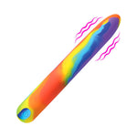 Bang! Rainbow Rechargeable Silicone Vibrator - Rainbow Multicolor