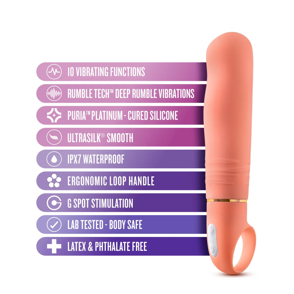 Blush Aria Smoking AF RumbleTech G Spot Vibrator