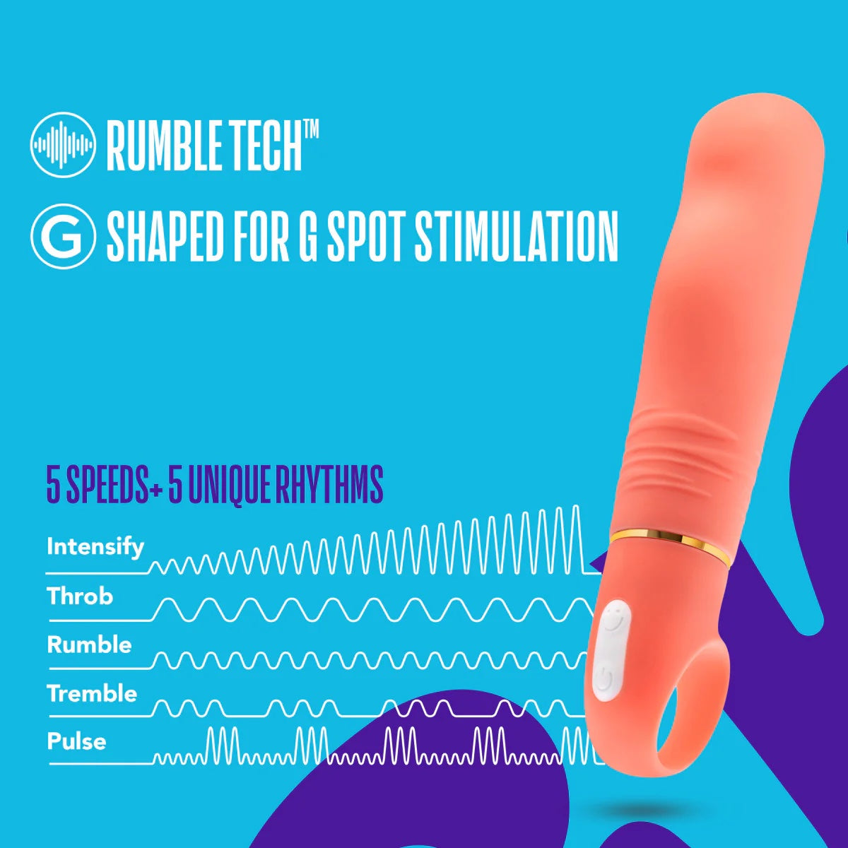 Blush Aria Smoking AF RumbleTech G Spot Vibrator