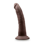 Chocolate Jack Sensafeel Slim dual density dildo with suction base from the back