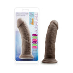 Chocolate Au Naturel Sensafeel 7.5 didlo in its packaging, with another dildo next to the packaging