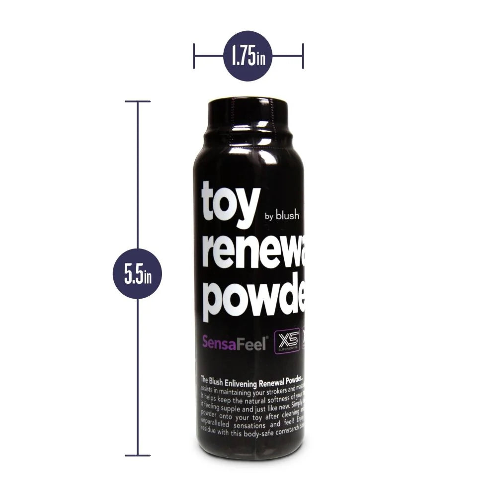 blaack sensafeel toy renewal powder bottle with dimensions