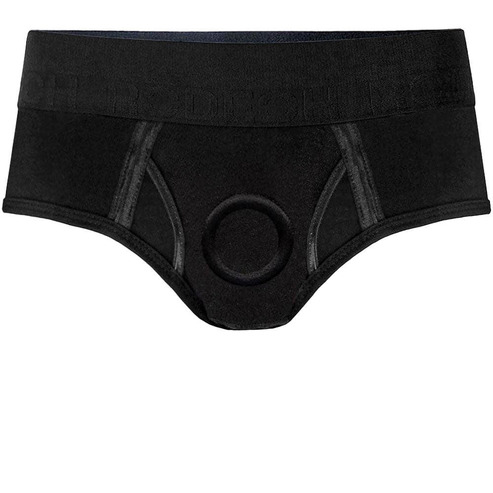 Luxe Sport Brief+ Harness - Black (Water Friendly) - PLUS SIZE