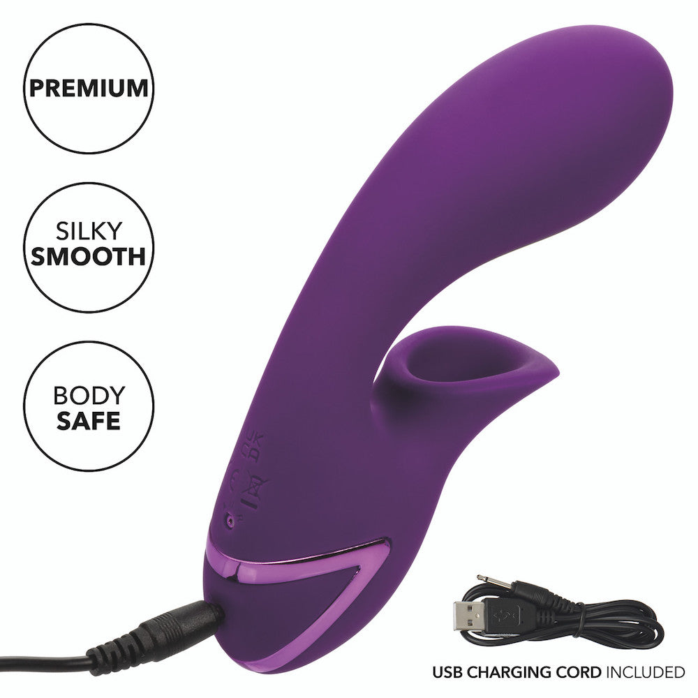 Huntington Beach Heartbreaker Suction Dual Stimulation G-Spot Vibe