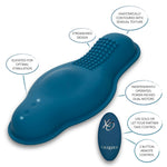 calexotics dual rider bump and grind pad blue with remote