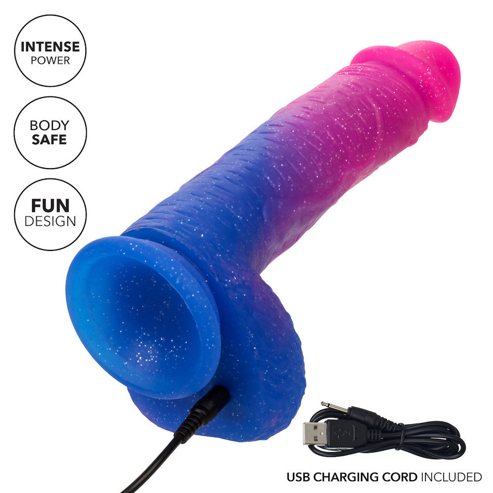 6.5" Ombre Hombre XL Vibrating Silicone Dildo