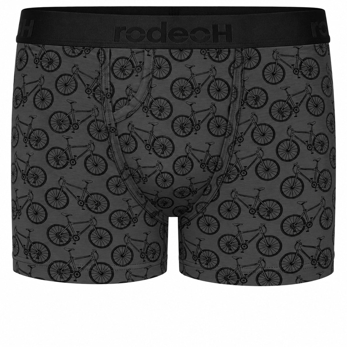 RodeoH Classic Top Loading Packing Boxer in Bicycles print, front view