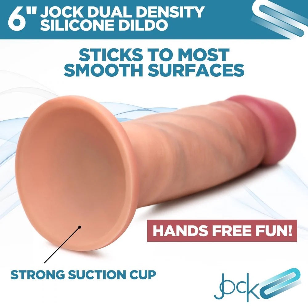 Curve Jock Dual Density 6 Vanila Silicone dildo