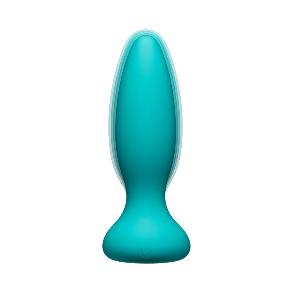 A-Play Vibe Experienced  5.75" Anal Plug with Remote Control - Teal