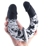 double trouble dil flurry black and white swirl