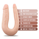 Dr. Double 12" Platinum Silicone Double Sided Dildo - Vanilla