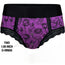 Duo Panty Harness - Hearts & Roses Purple