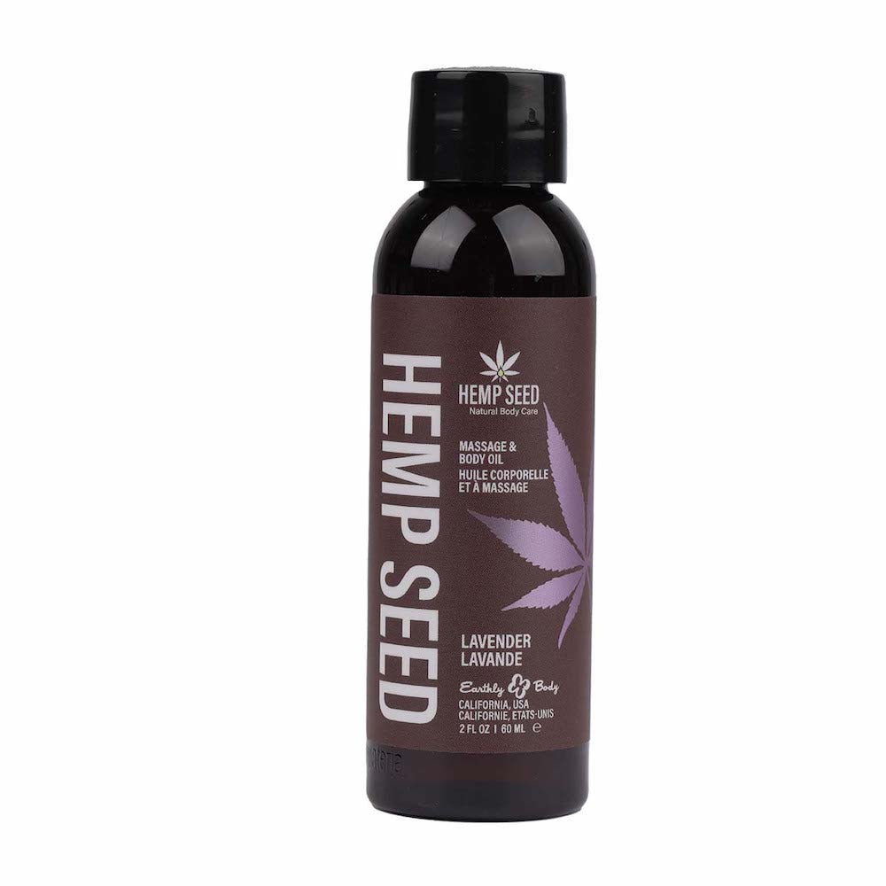 Earthly Body Hemp Seed Massage Oil - Lavender - RodeoH