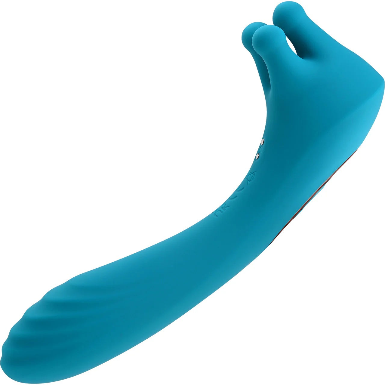 Heads or Tails Rotating Finger Double Ended Silicone Vibrator