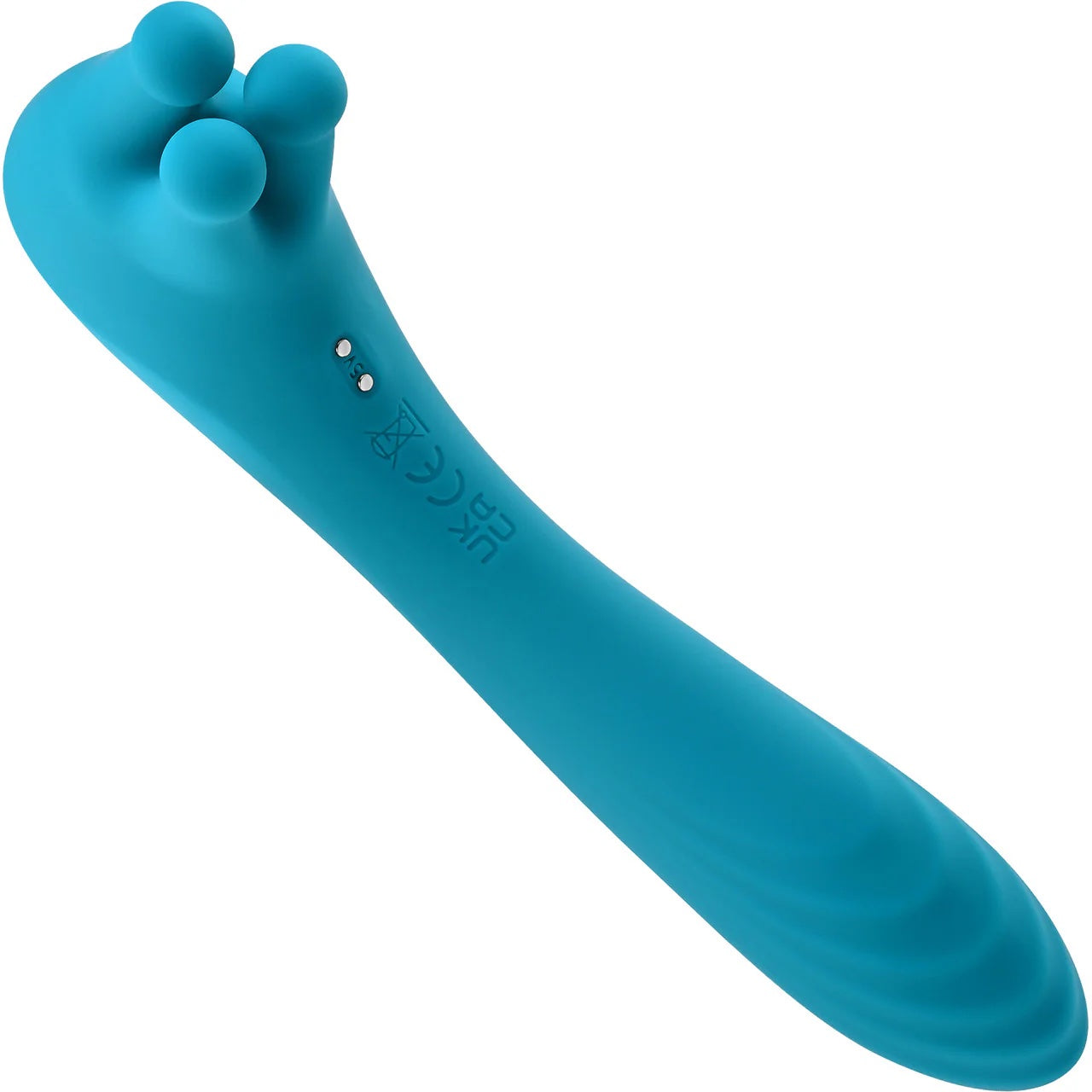 Heads or Tails Rotating Finger Double Ended Silicone Vibrator