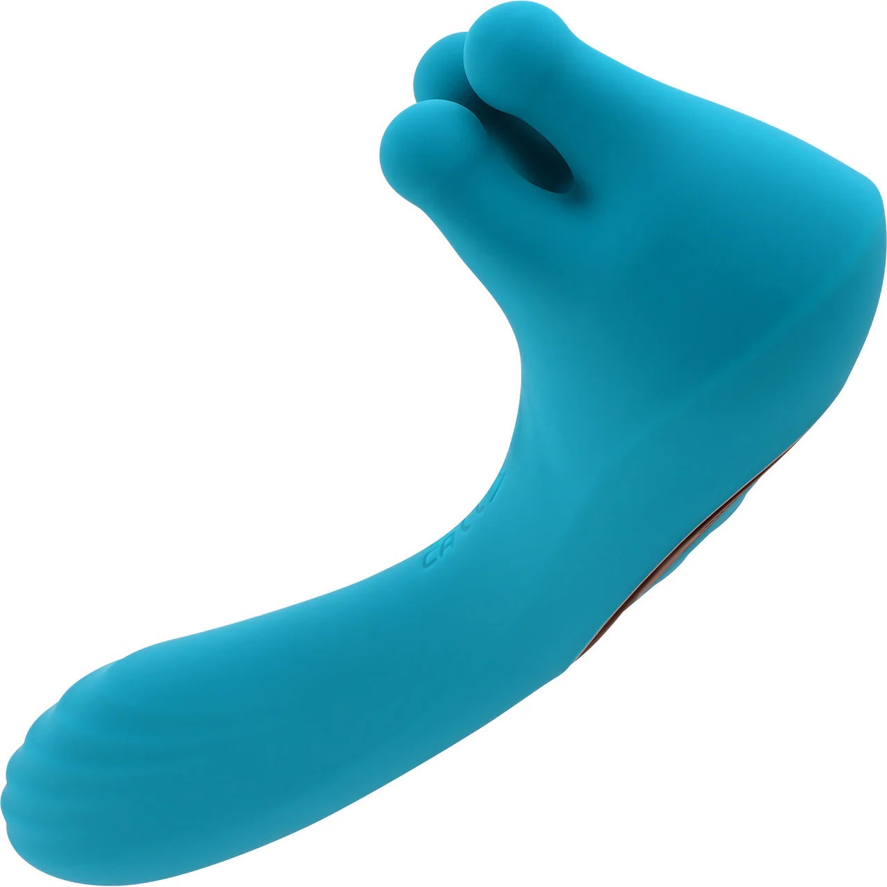 Heads or Tails Rotating Finger Double Ended Silicone Vibrator