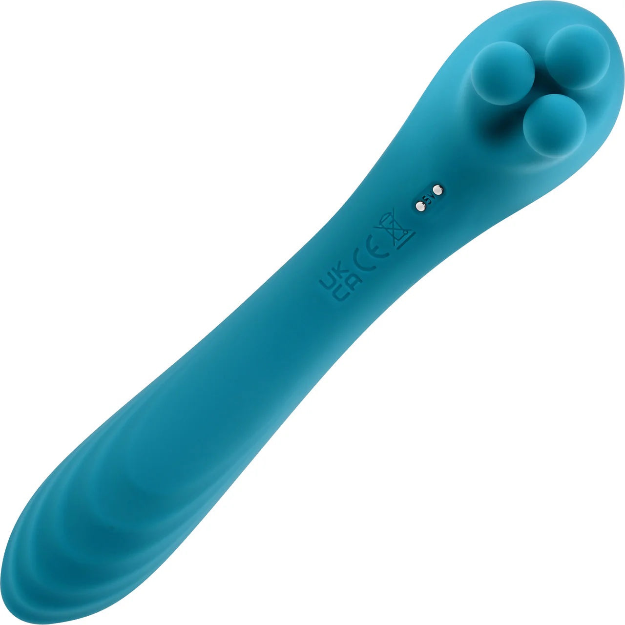 Heads or Tails Rotating Finger Double Ended Silicone Vibrator