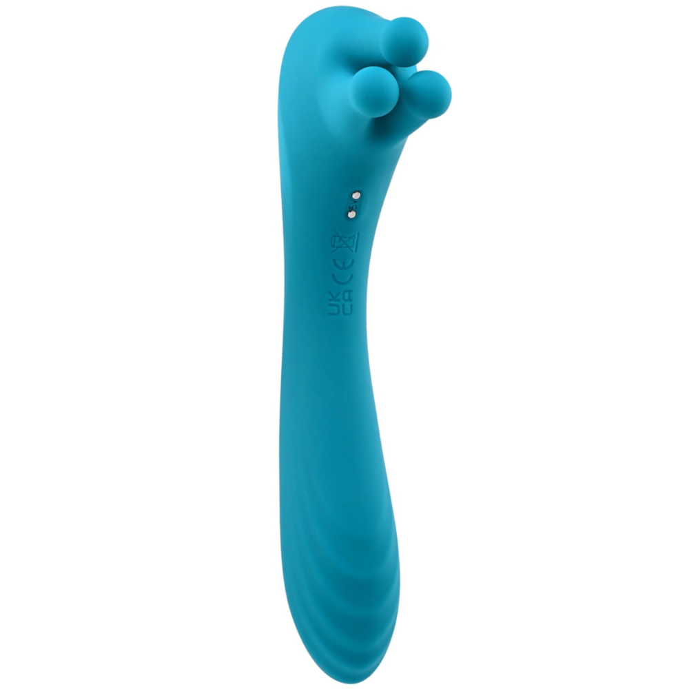 Heads or Tails Rotating Finger Double Ended Silicone Vibrator