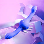 Evolved Our Gyro Vibe Rechargeable Dual Ended Gyrating Silicone Vibrator - Purple