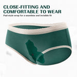 Green Flutter silicone remote control panty vibe in side underwear for placerment reference