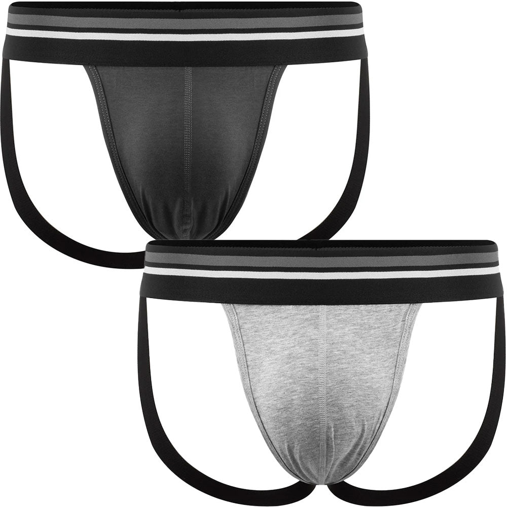 2 Pack FTM Co. Jock Packer Underwear - Gray - Multipack