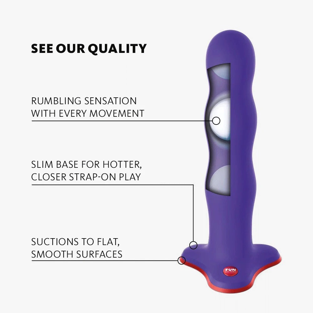 Fun Factory Bouncer Silicone Dildo Purple