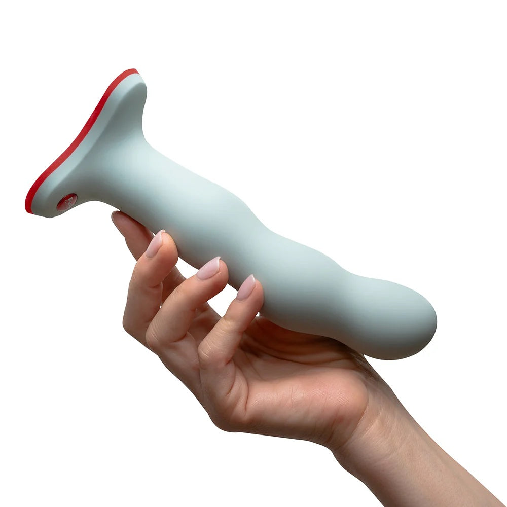 Fun Factory Bouncer Silicone Dildo- Sage Green