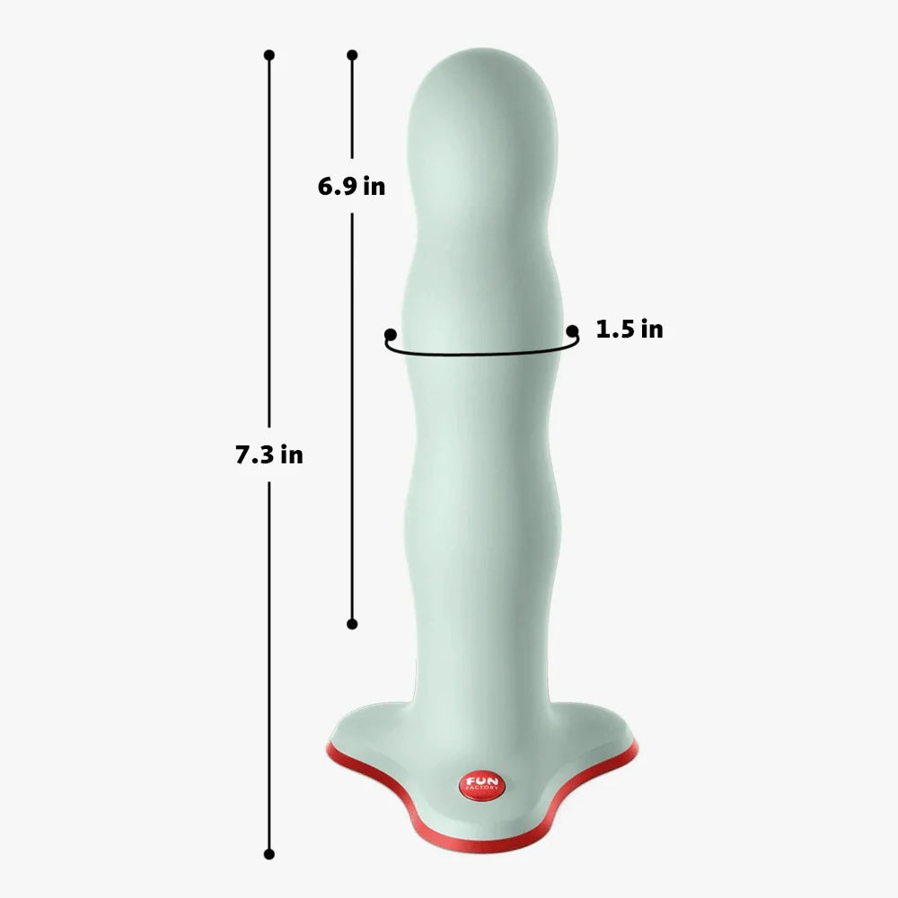 Fun Factory Bouncer Silicone Dildo- Sage Green