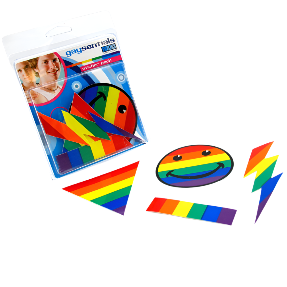 Gaysentials Pride Sticker 4 pack