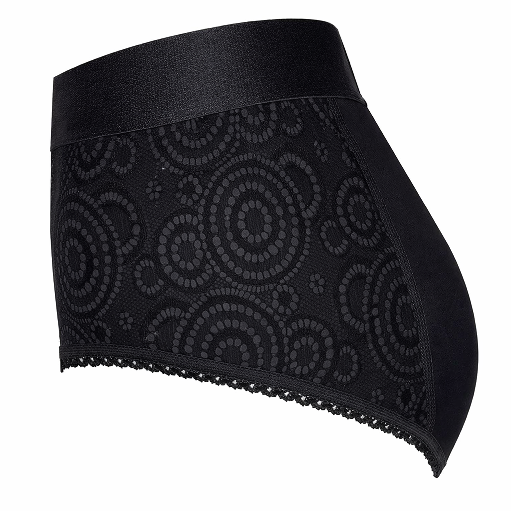 high rise panty black side