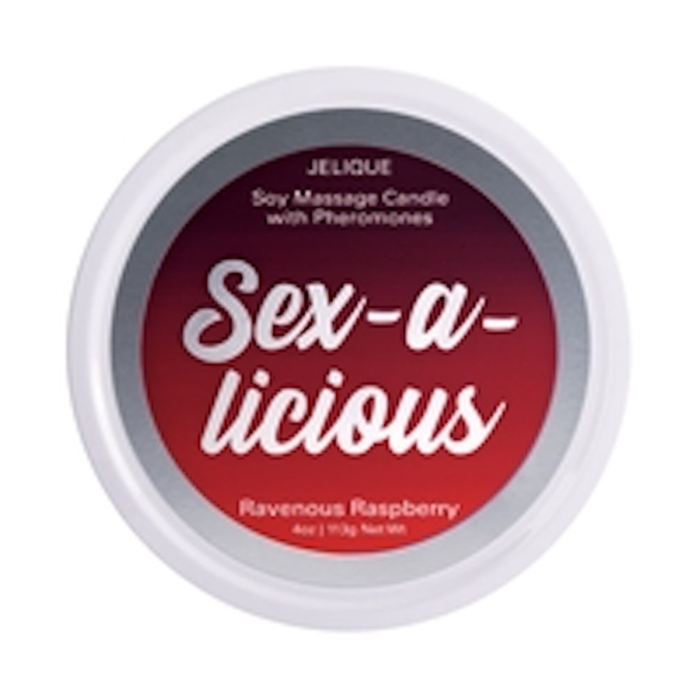 jelique sex-a-licious ravenous raspberry massage candle