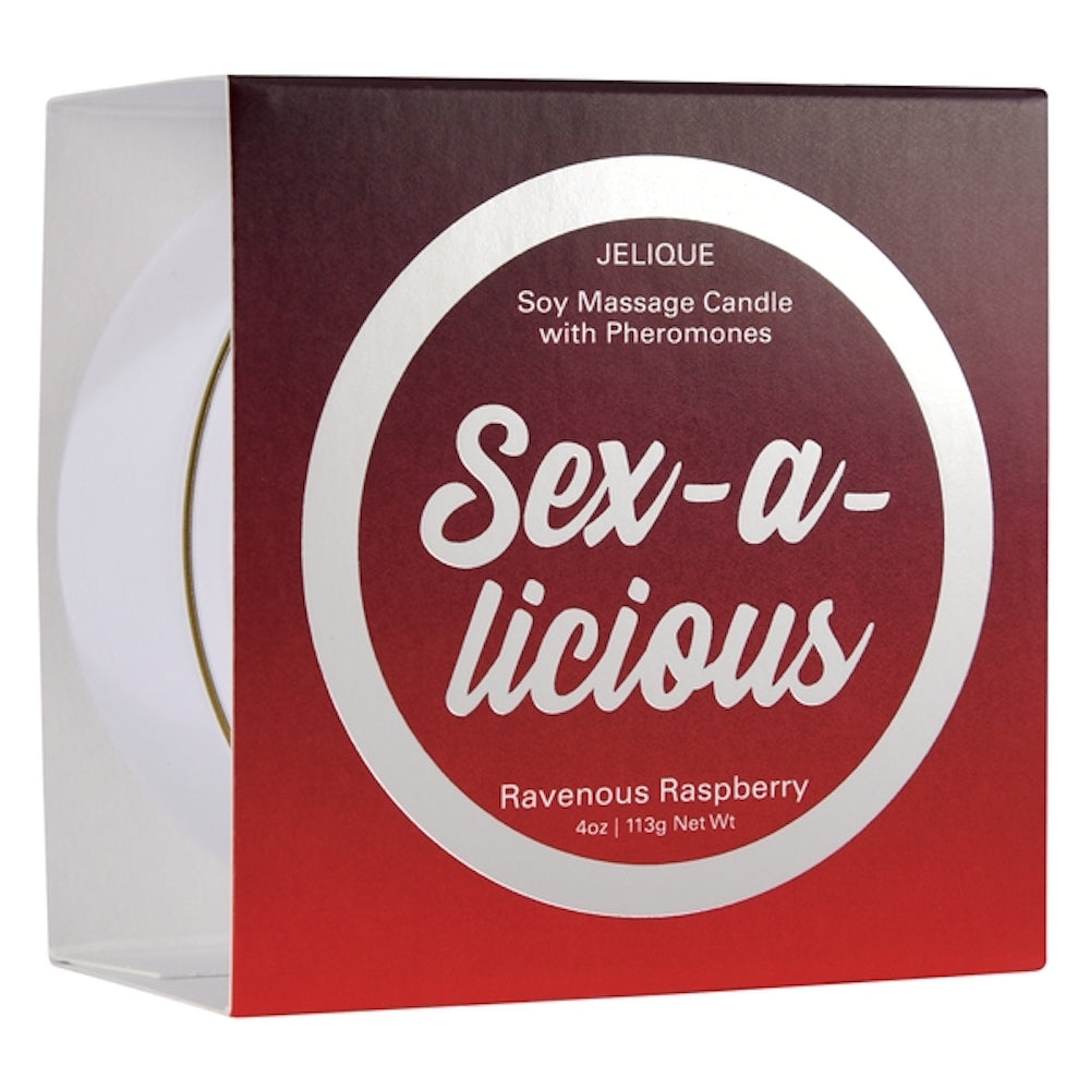 jelique sex-a-licious ravenous raspberry massage candle