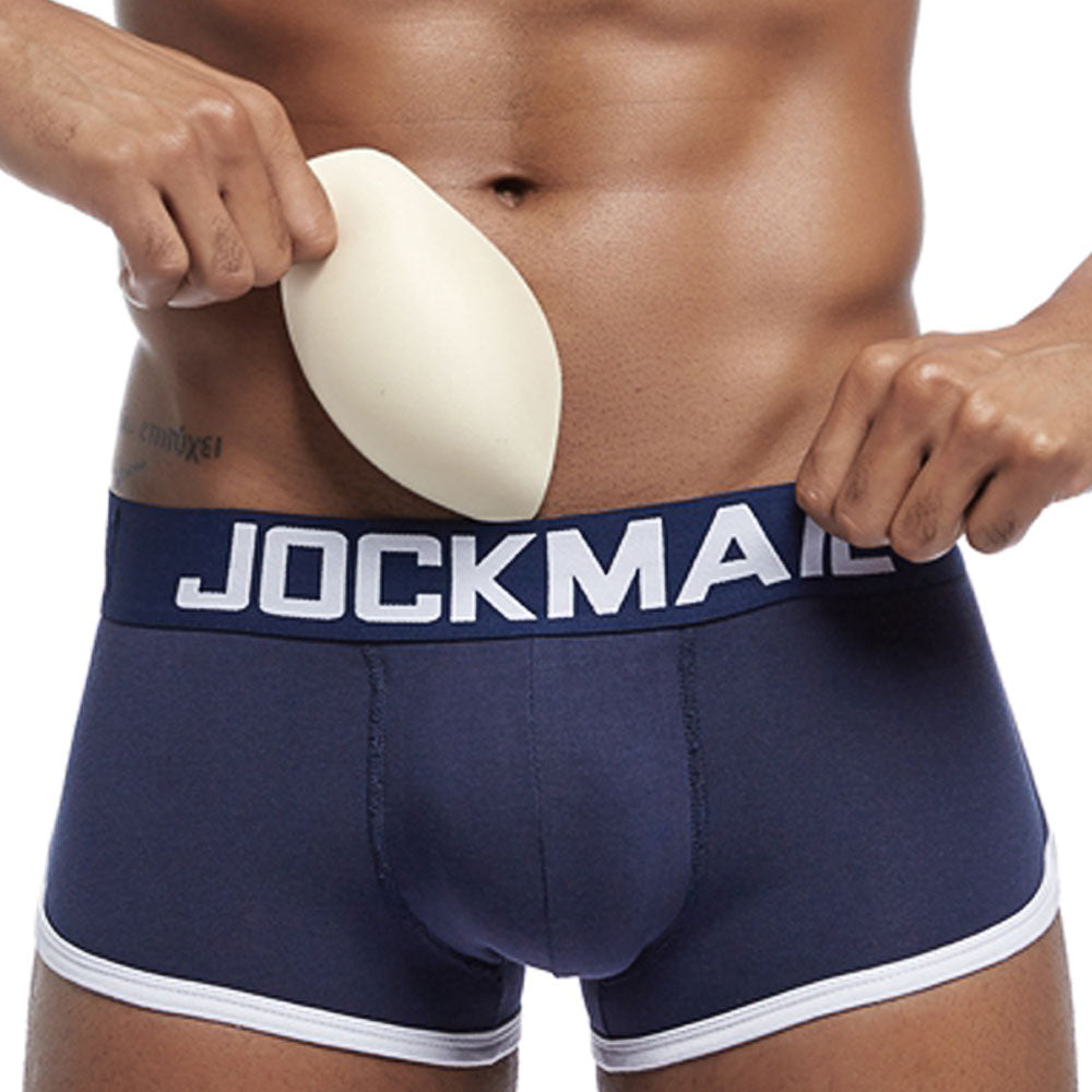 jockmail boxer brief packer underwear navy