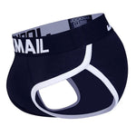 jockmail brief hybrid packer underwear navy side view