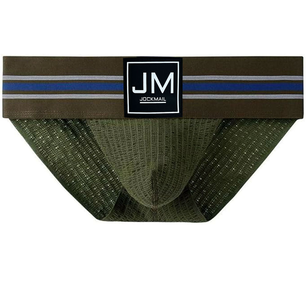jockmail classic brief packing underwear mesh green