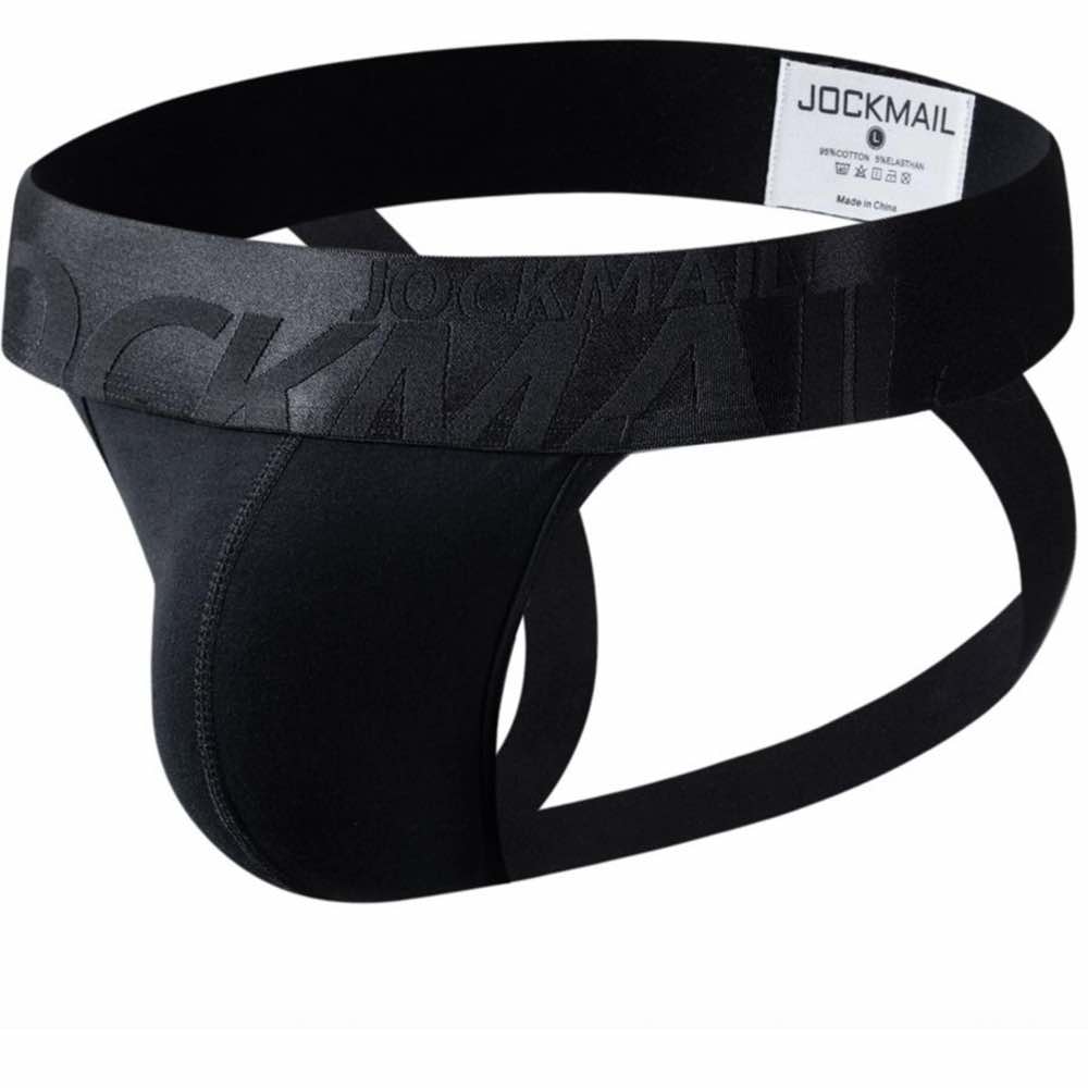 jockmail hybrid jock packer underwear black