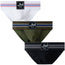 JockMail Old School Brief 3 pack with all colors shown from the front