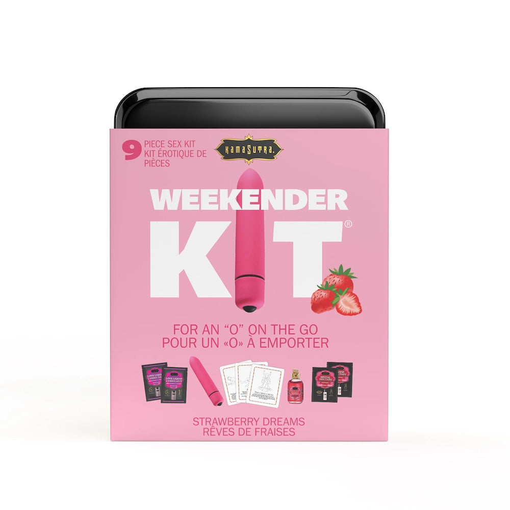 Kama Sutra Weekender vibe Kit 10 piece kit Strawberry dreams