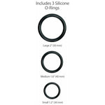 King Cock Included 3 silicone orings with dimensions