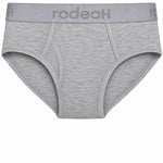 RodeoH Top Loading Brief Packer Underwear in Light Gray Marle, front view