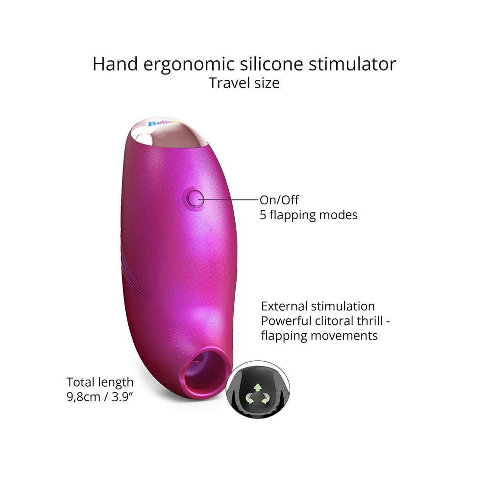 Love to Love Believer Iridescent Berry Flapping Stimulator